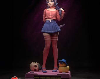 Handbemalte Mita Figur: Yandere Horror Anime Sammlerstück - Resin Model Kit