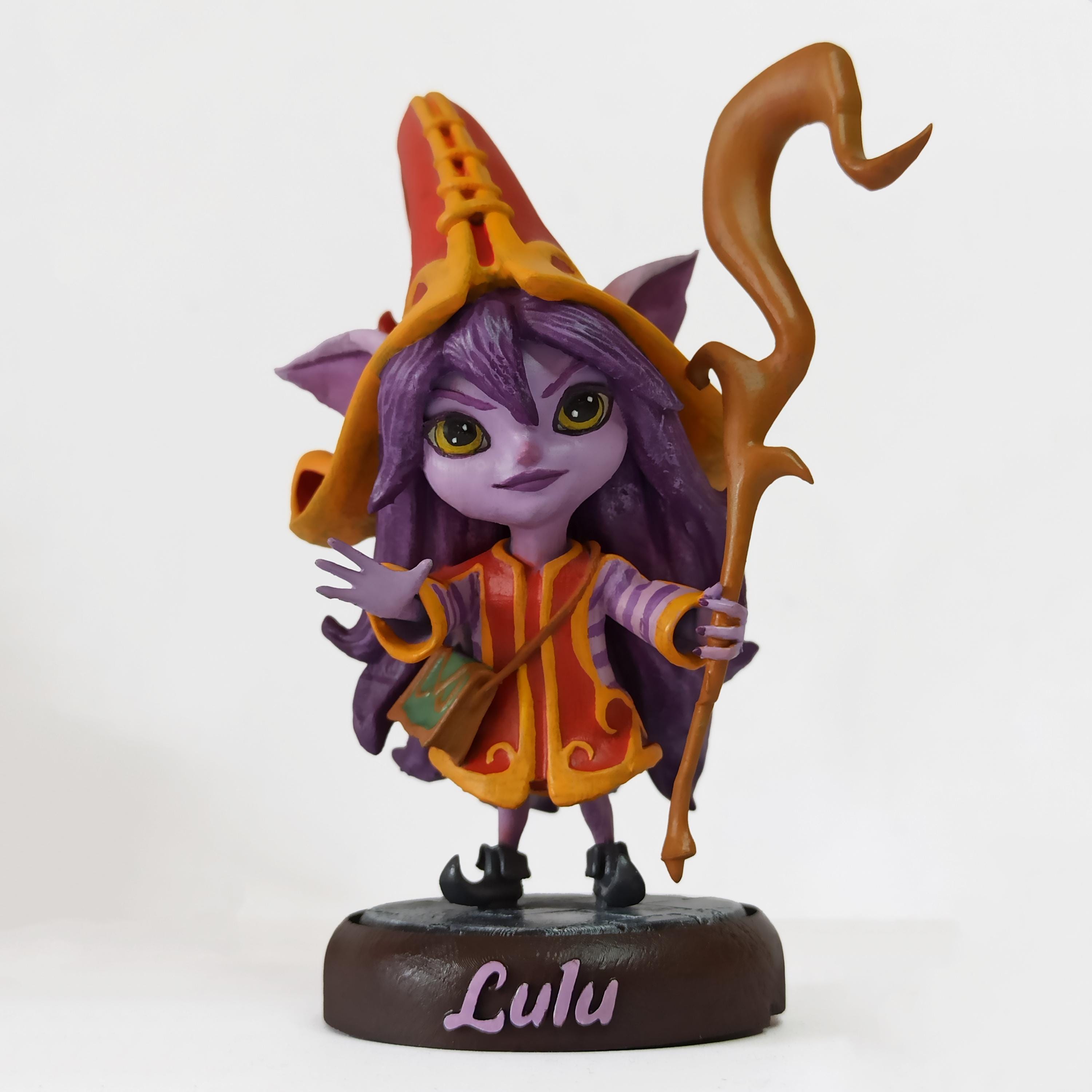 【外装なし特価】League Of Legends ルル　フィギュア 手描きのルルフィギュア：リーグ・オブ・レジェンド