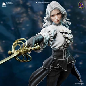 Hand-Painted Maelle Statue: Clair Obscur Expedition 33 Resin Model