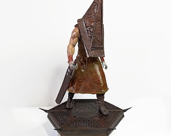 Pyramid Head Statue: 12K SLA Print Horror Game Collectible