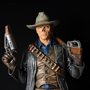 Fallout Ghoul-beeldje: handgeschilderd harsmodel