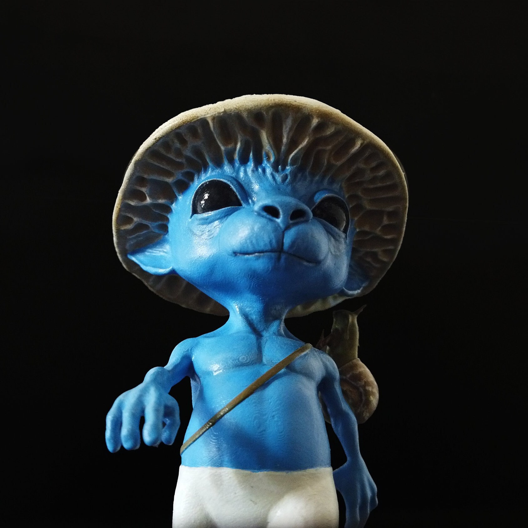 Smurf Cat Figure Handmade 