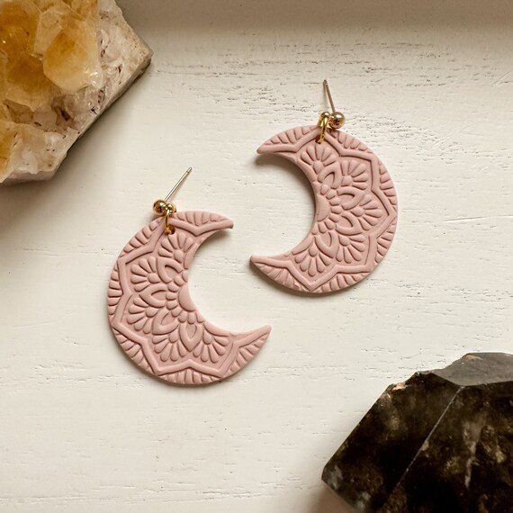 Boho moon best sale earrings