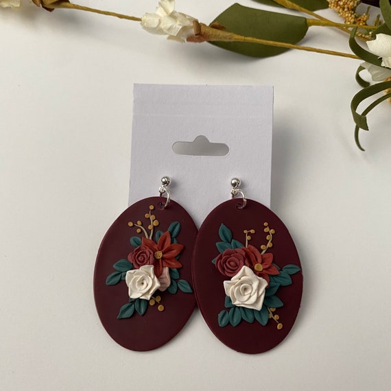 Clay 2024 floral earrings