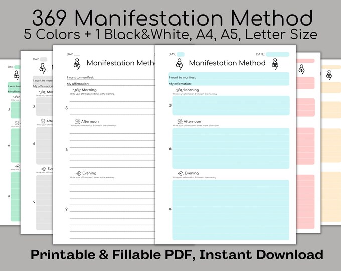 369 Manifest Journal | 369 Manifestation Journal | 369 Method | 369 ...