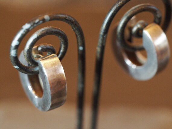 Silver hoop earrings