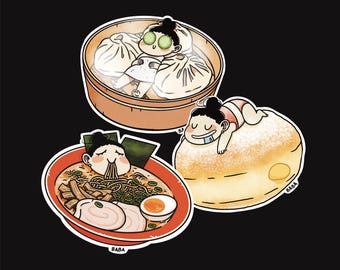 Stickers Baba's Food Tour - Pack de 3