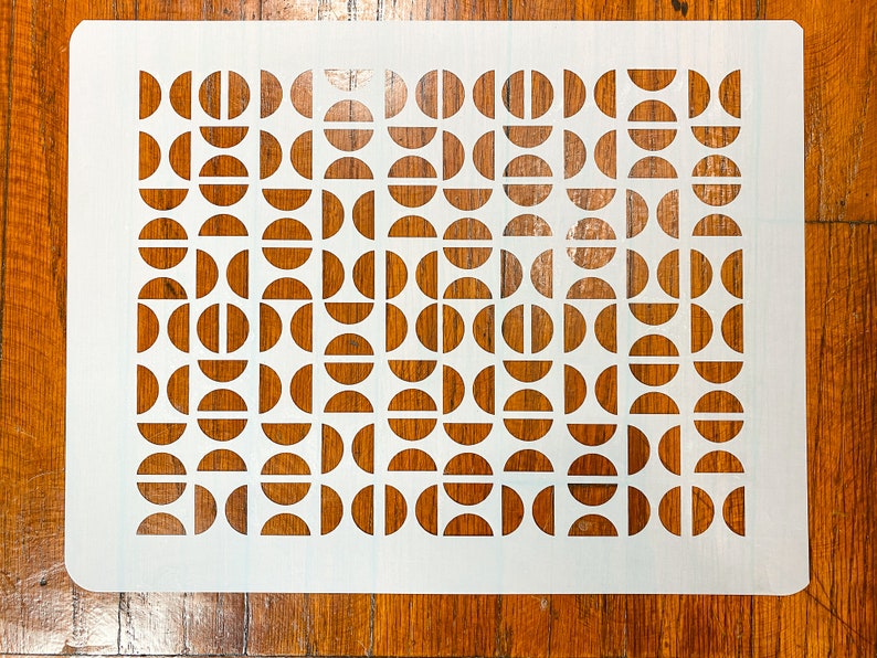11x14 Geometric Mid Century Modern Stencil Etsy Canada