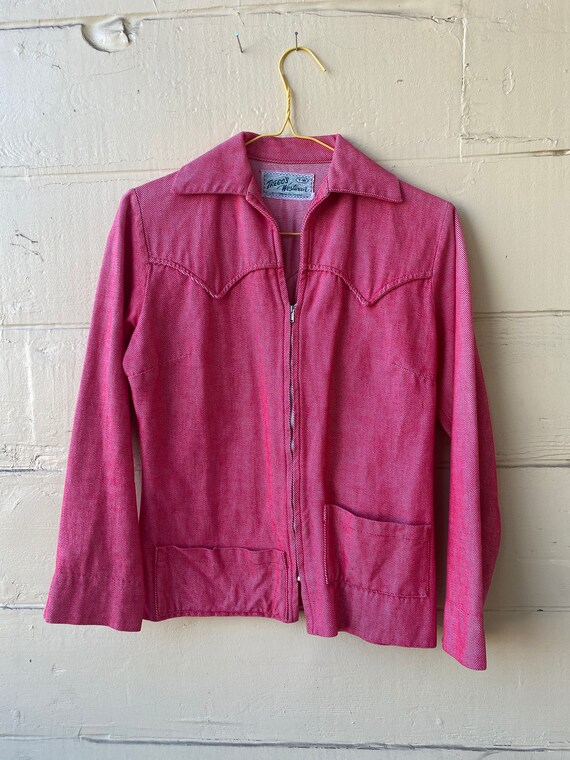 Tregos Westernwear red cotton jacket.