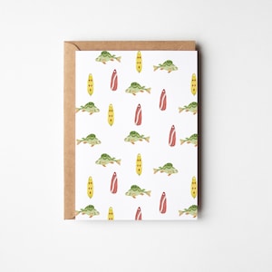 Carte d'anniversaire de pêcheur, carte d'anniversaire de pêche au doré pour lui, cadeau pour pêcheur, hameçons, carte de fête des pères de pêche, carte de fête des pères