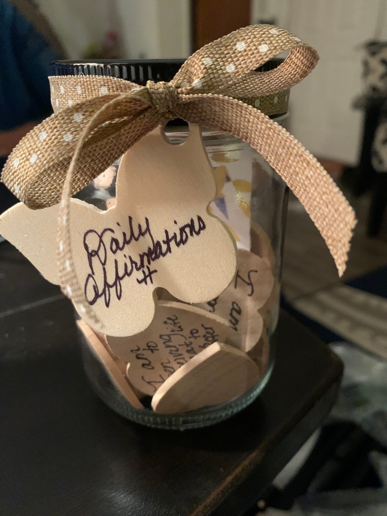 Hearts in a Jar Positive Affirmations Affirmations Jar Etsy