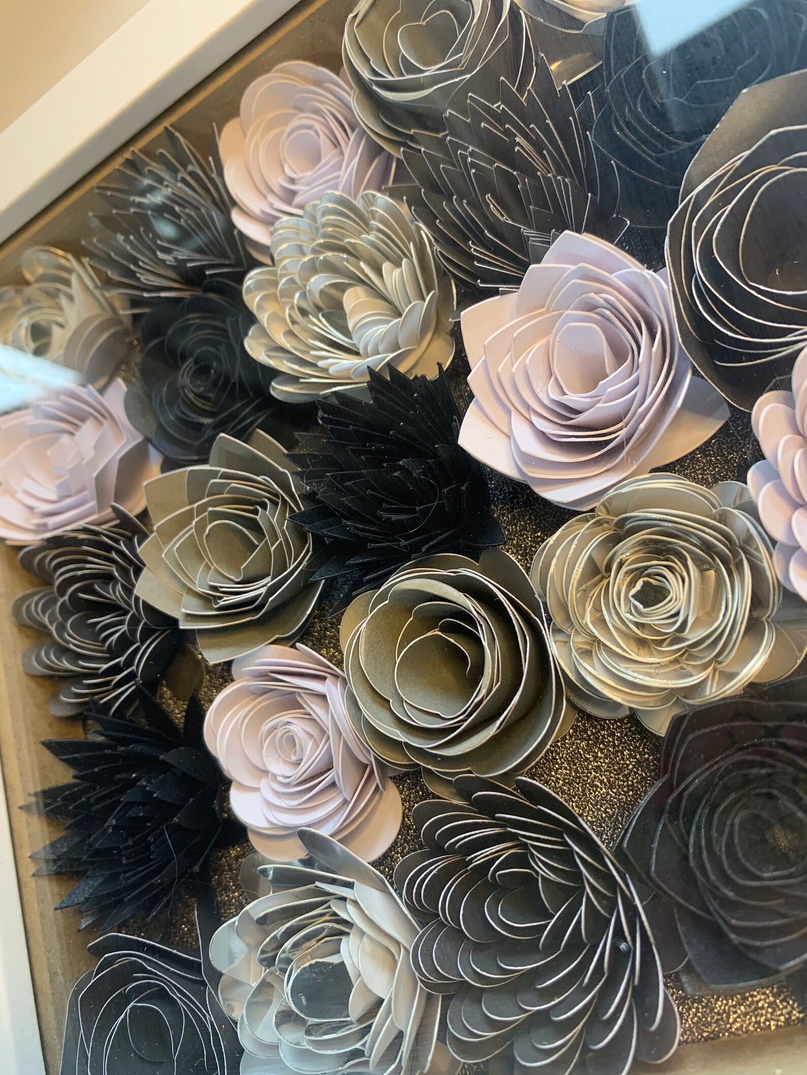 Personalised Flower Shadow Box Frame Etsy