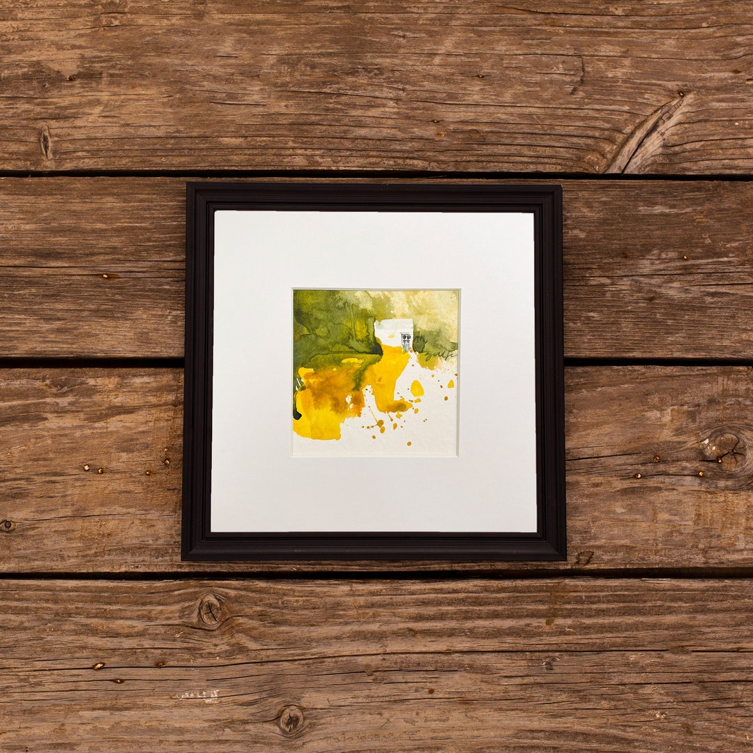 Eifelraps III, Original Artwork, Watercolor Painting With Passepartout ...