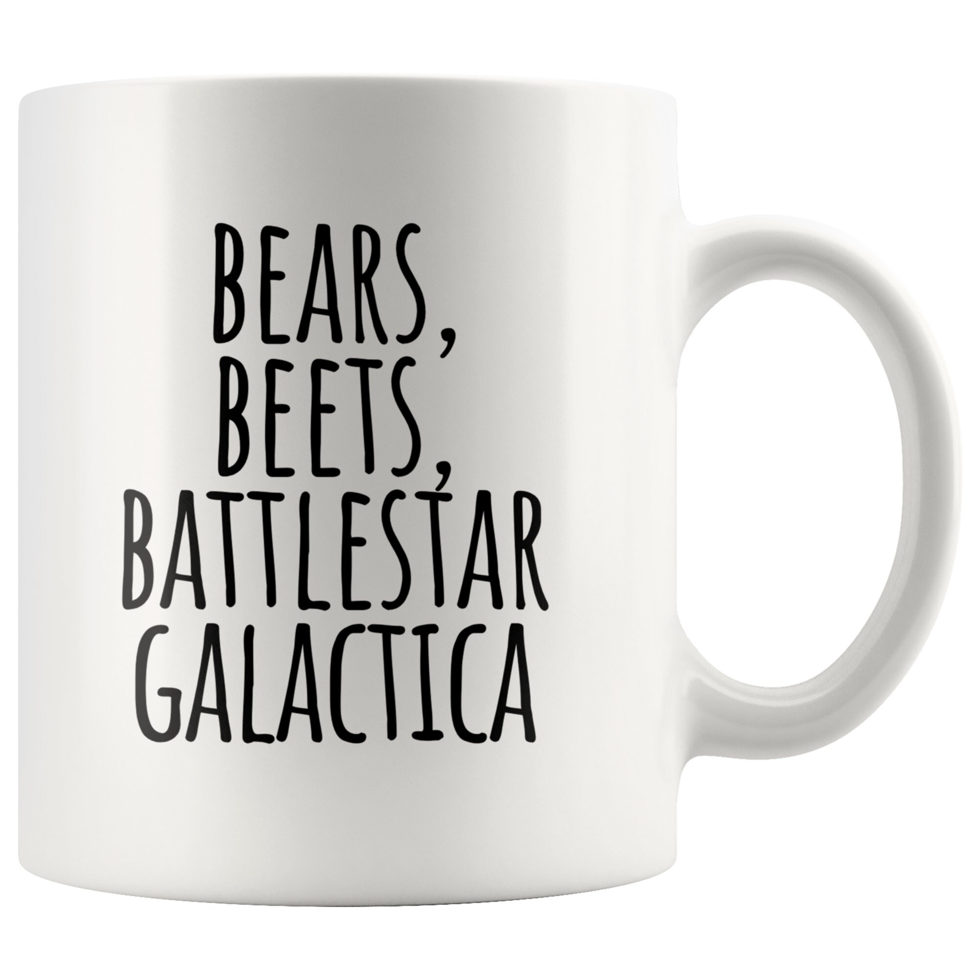 Bears Beets Battlestar Galactica Mug bear beet battlestar Etsy