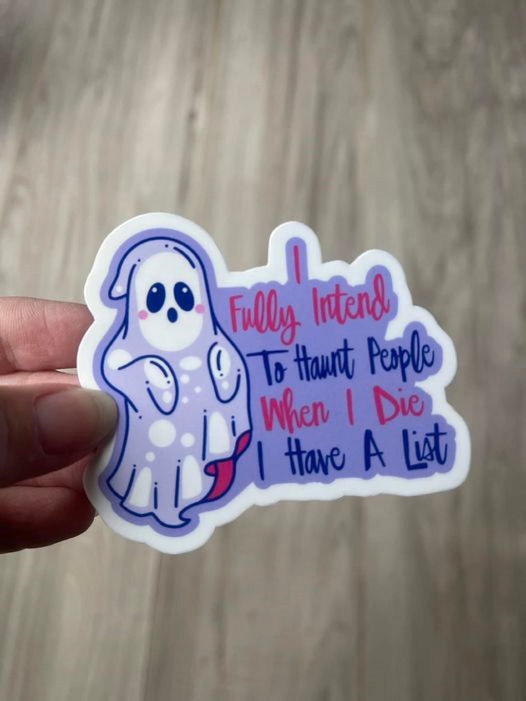 Haunt People Ghost Vinyl Sticker Decal - Ghost Sticker - Cute Ghost ...