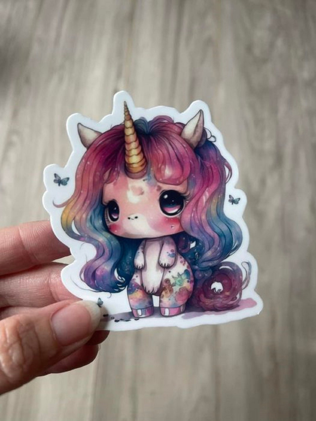 Pastel Unicorn Vinyl Sticker Decal Cute Unicorn Sticker Unicorn Diecut Sticker Vinyl Stickers