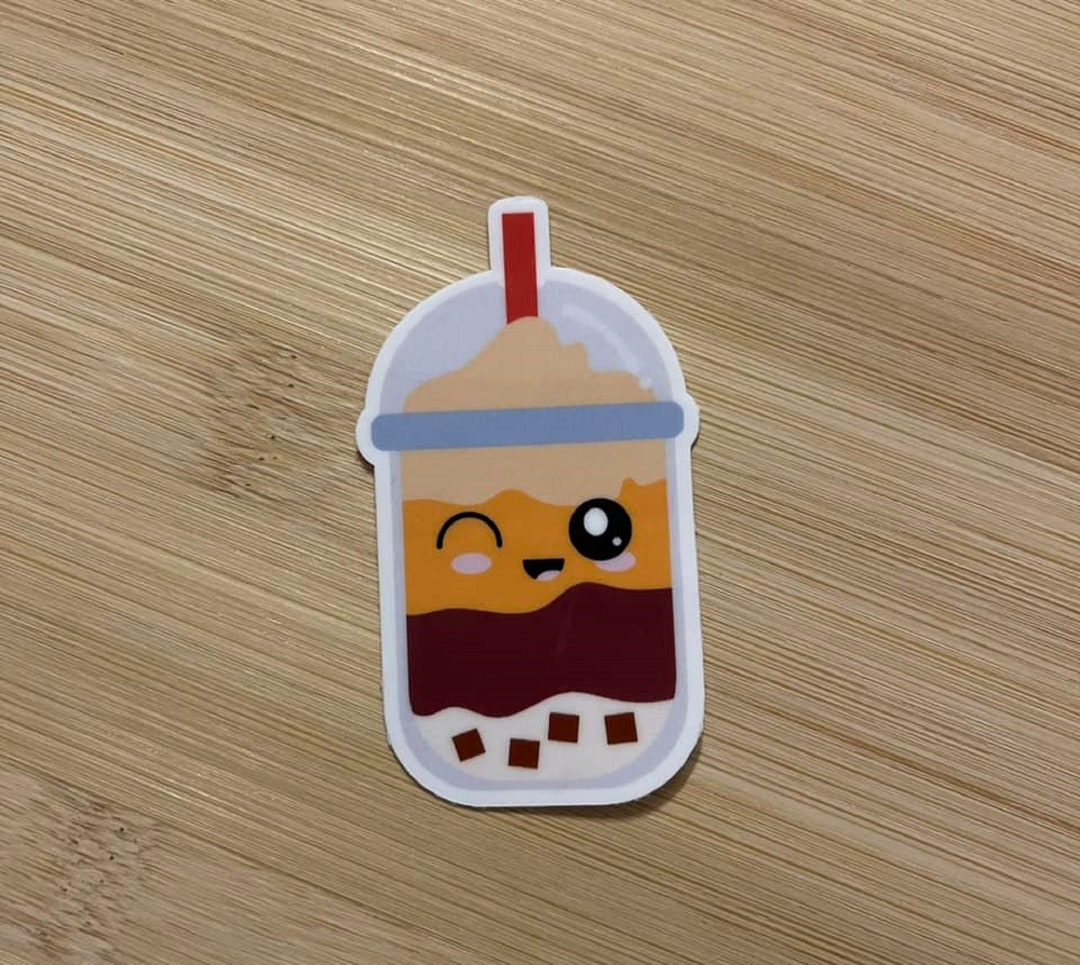Tapioca Sticker Kawaii Bubble Tea Vinyl Sticker, Water Resistant - Etsy