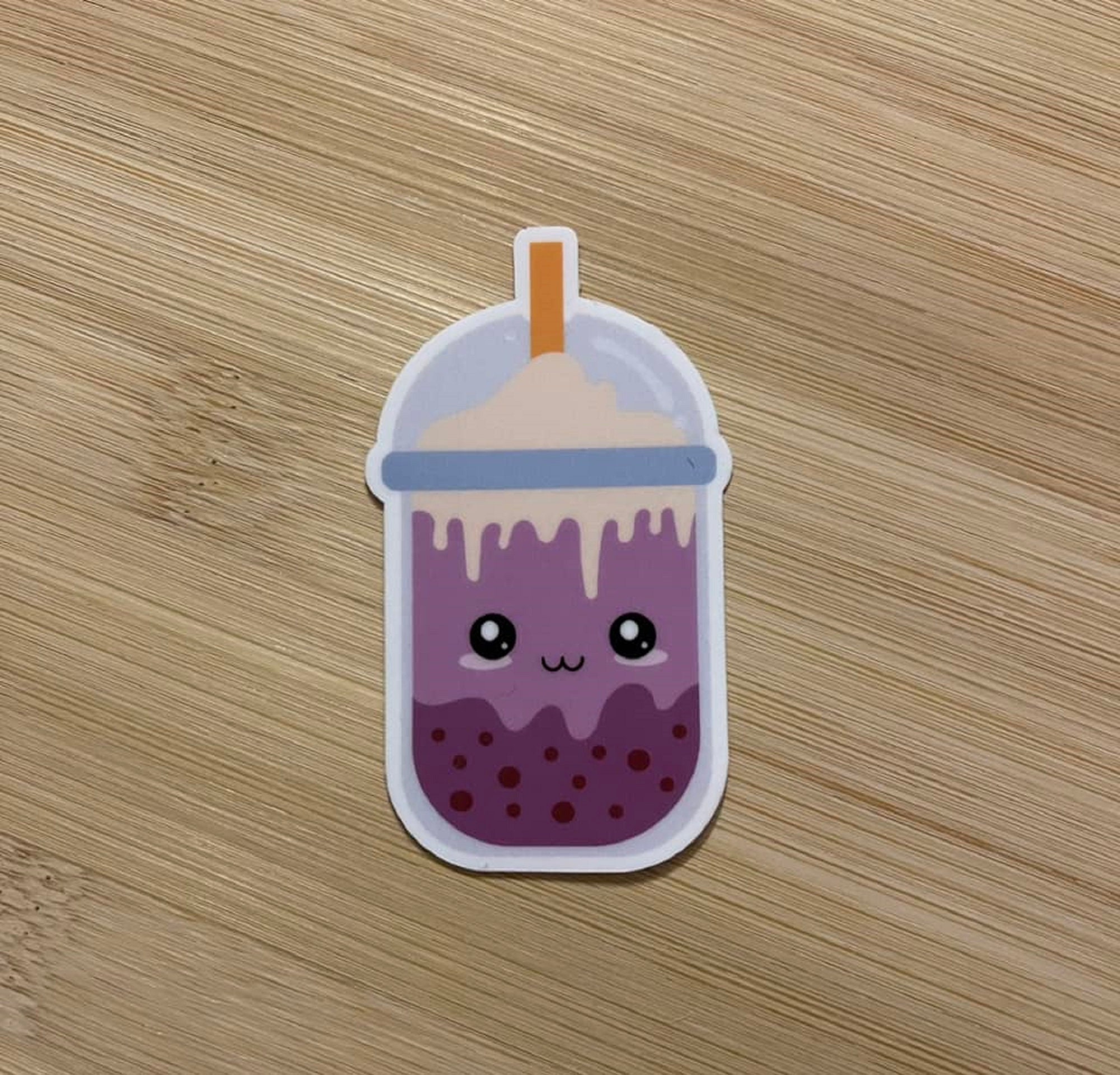 Tapioca Sticker Kawaii Bubble Tea Vinyl Sticker, Water Resistant - Etsy