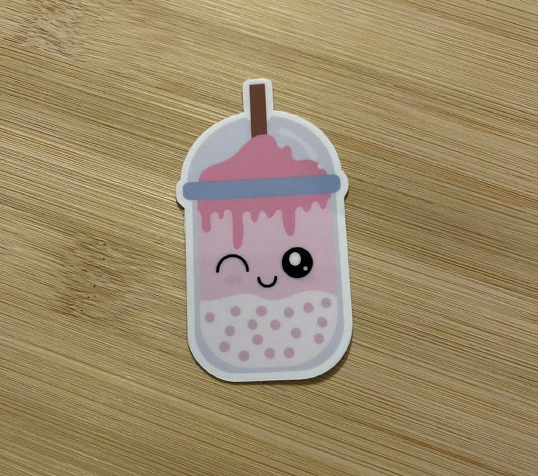 Tapioca Sticker Bubble Tea Sticker, Bubble Tea Kawaii Sticker, Vinyl Sticker, Kawaii ...