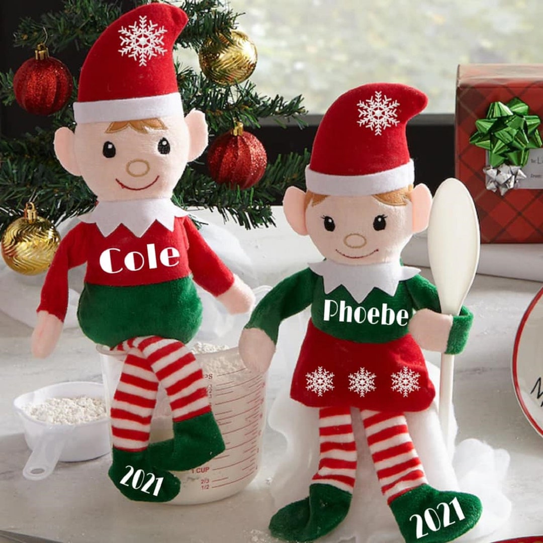 Personalized Christmas Shelf Elves, Kids Personalized Christmas Plush ...