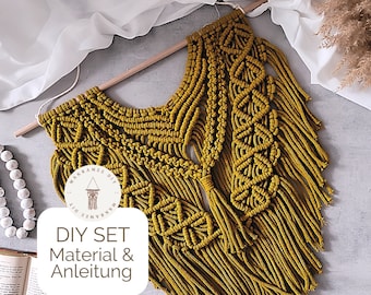 DIY Kit Makramee Wandbehang "Nala" inkl. Video Anleitung | Geschenk, Wanddekoration, Makramee selber machen, Makramee DIY Set Anfänger