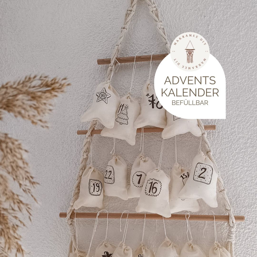Macrame DIY Set Advent Calendar to FILL YOURSELF Including Etsy