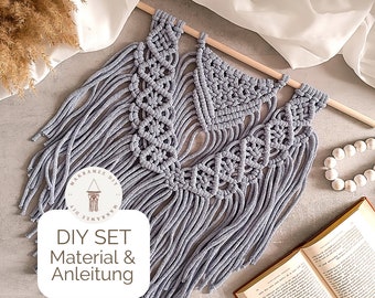 DIY Kit Makramee Wandbehang "Brielle" inkl. Video Anleitung | Geschenk, Wanddekoration, Makramee selber machen, Makramee DIY Set Anfänger