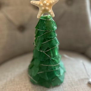Seaglass Christmas tree