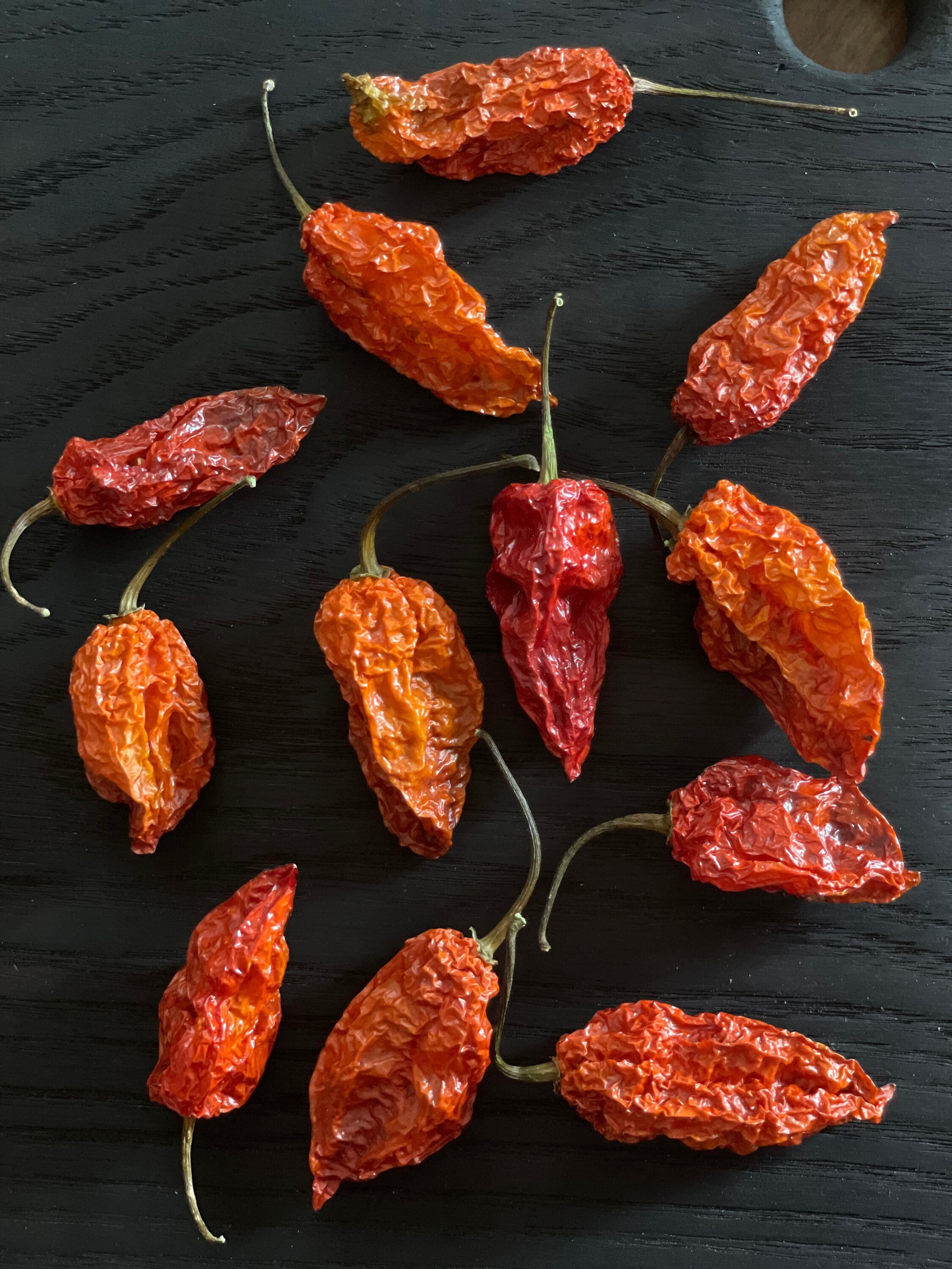 Dried Ghost Peppers Organically Grown Etsy