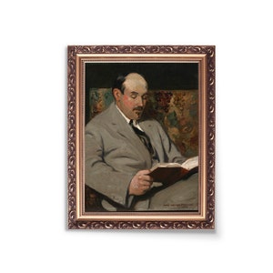 Story Time Vintage Öl Portrait Gemälde digitaler Kunstdruck