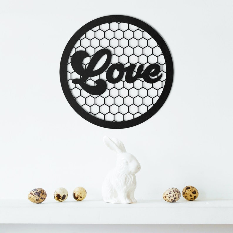 Love Metal Wall Art Wall Decor Valentines Gift Home Decor Etsy