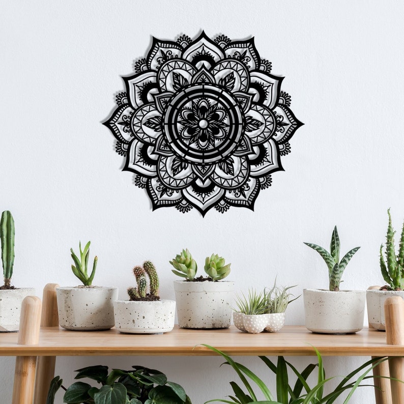Mandala Wall Art Zen Wall Art Metal Wall Art Wall Decor Etsy