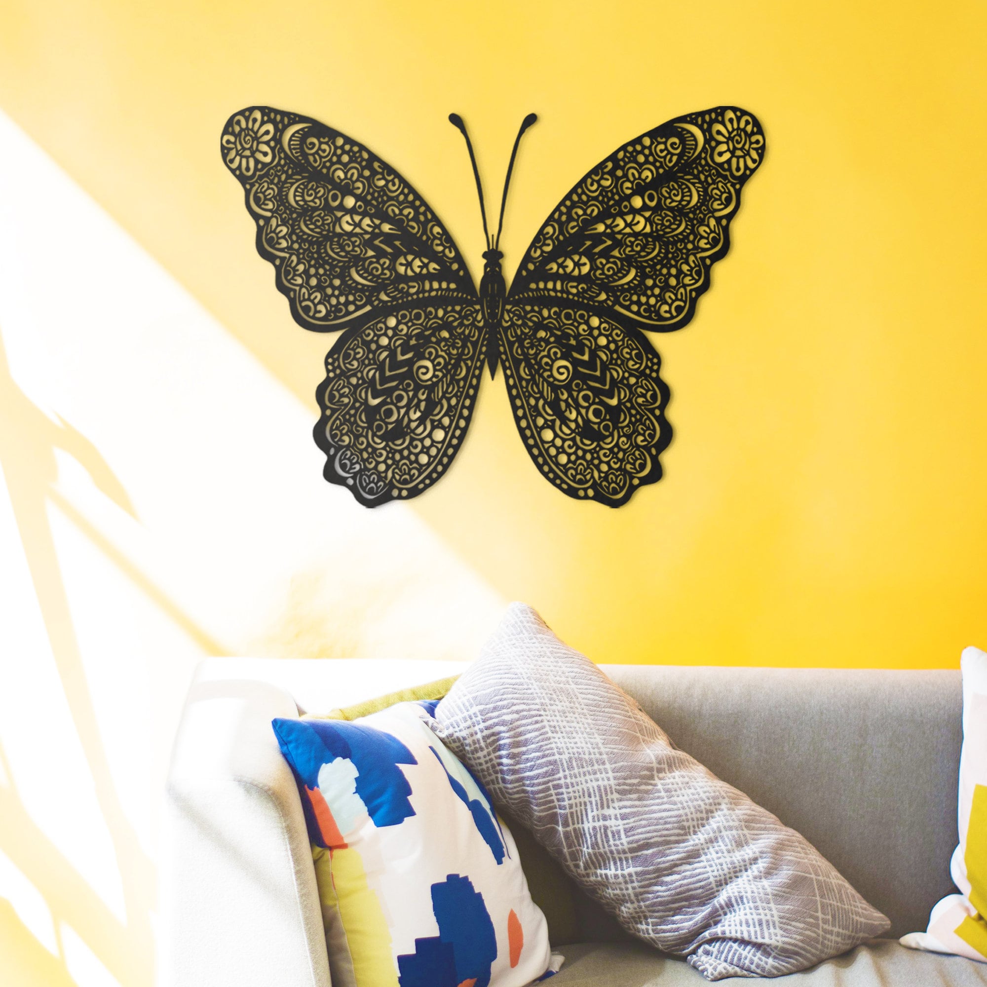 Butterfly Wall Decor Butterfly Wings Metal Wall Art Kitchen | Etsy