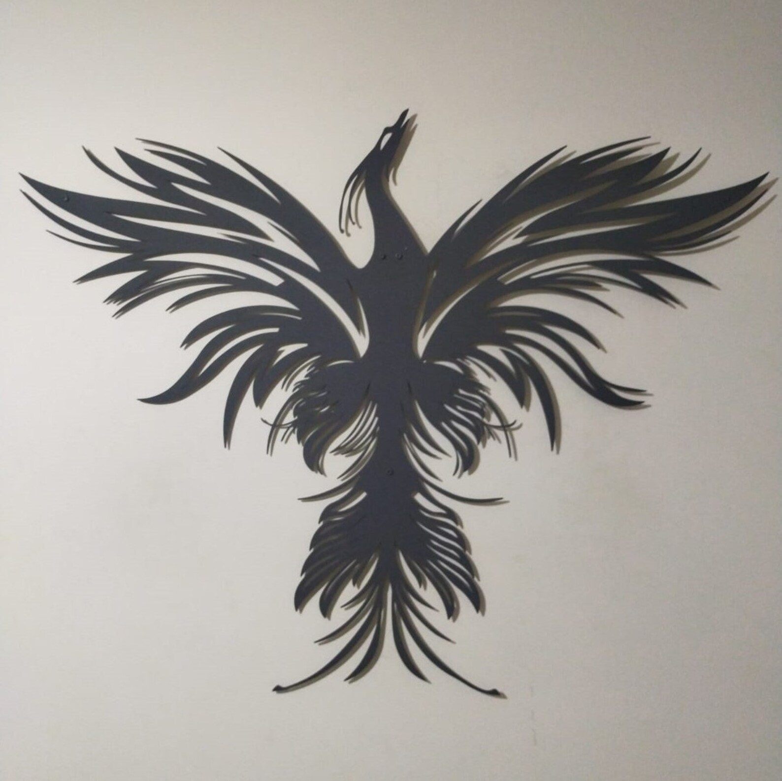 Phoenix Metal Wall Art Meditation Wall Art Restaurant Etsy