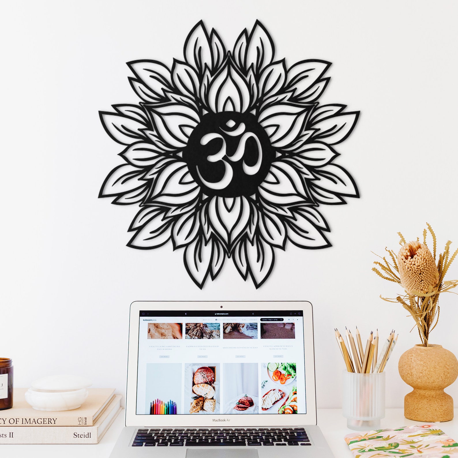 Om Wall Decor Zen Wall Art Mandala Wall Art Metal Wall Art Etsy Australia