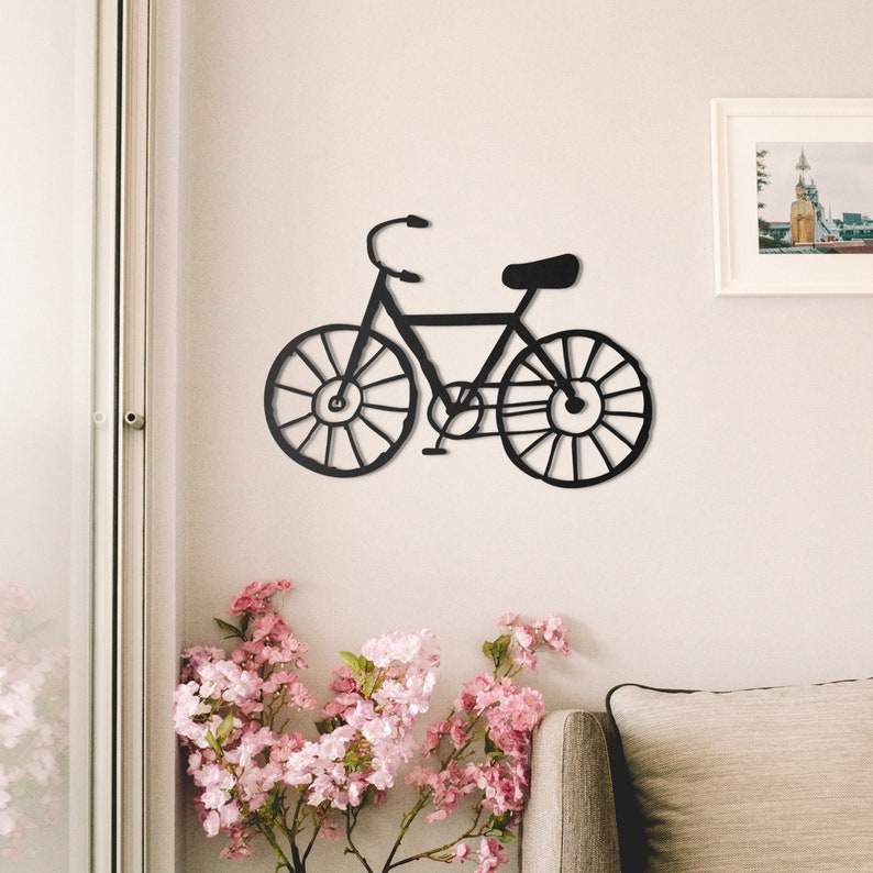 Bicycle Metal Wall Art Wall Decor Bicycle Gifts Bicycle Etsy