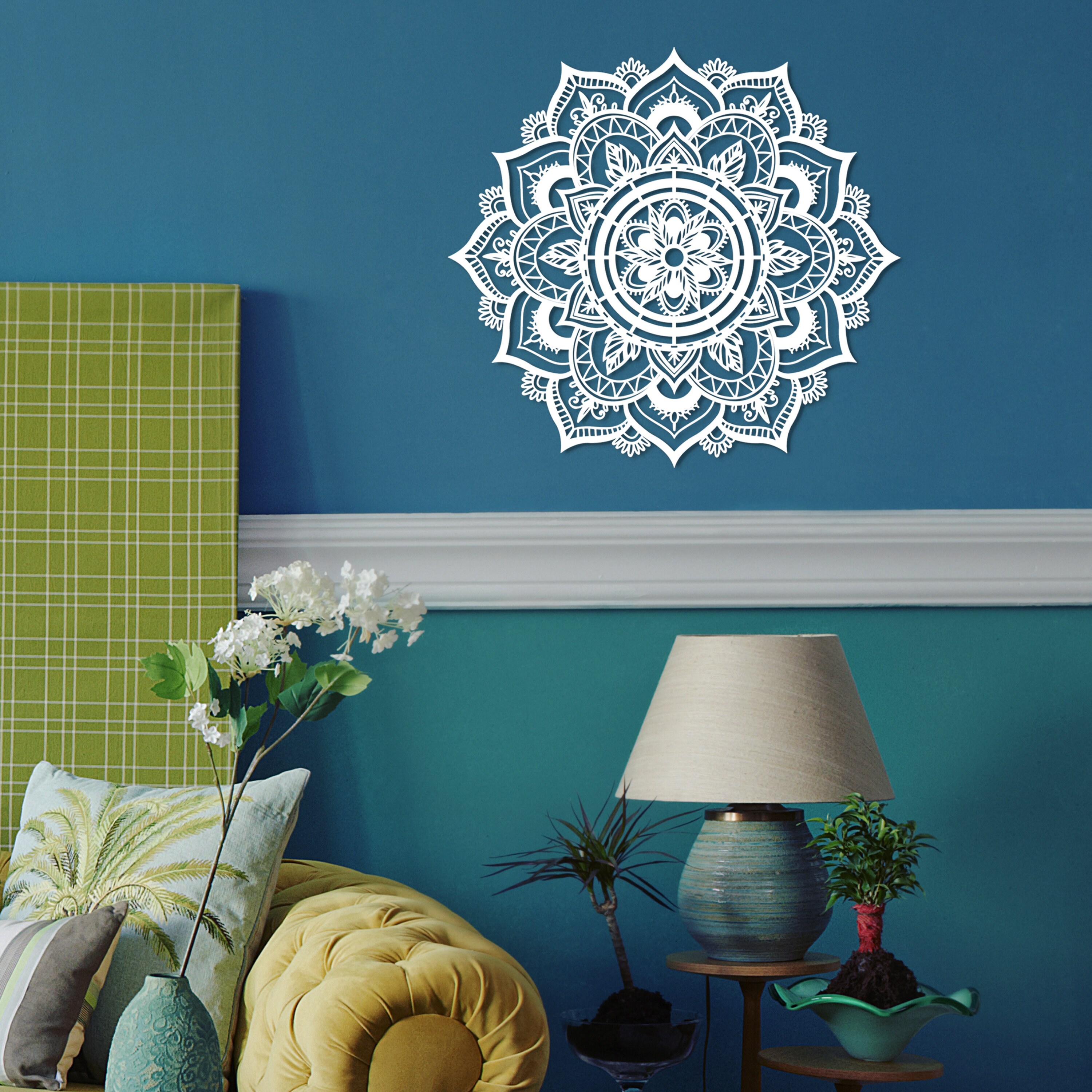 Mandala Wall Art Wall Decor Above Bed Decor Zen Wall Art Etsy