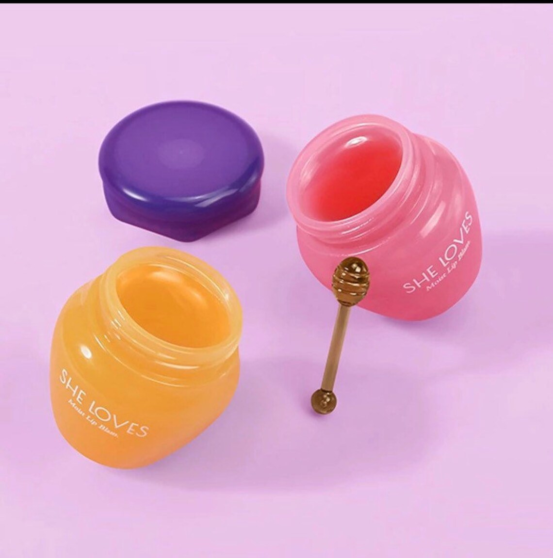 Honey jar lip balm Etsy