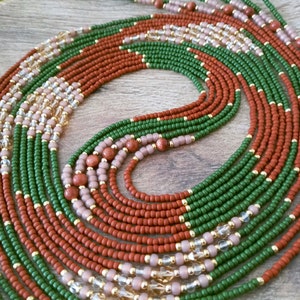 Crystal Tie On Beads | Crystal Body Beads | Beaded Belly Chain | African Body Beads | Plus Size Belly Beads | Belly Beads | Waist Beads