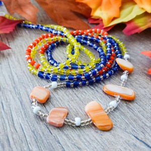 Crystal Waist Beads, Body Jewelry, Belly Chain, Handmade Body Beads, Beaded Body Jewelry, Tie On Waist Beads, Weight Tracker