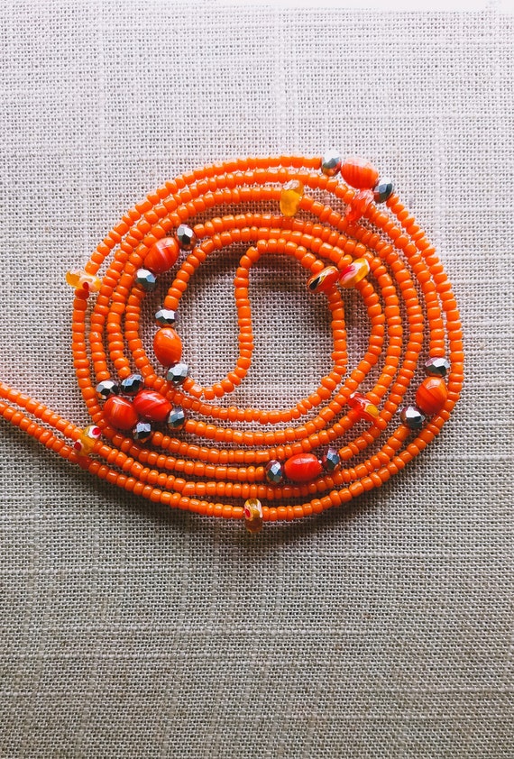 Coral waist beads hot sale