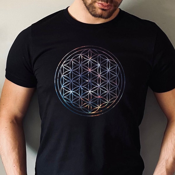 Mandala Shirt, Flower of Life Shirt, Sacred Geometry Shirt, Spiritual Shirt, Spiritual Gift, Meditation Shirt, Yoga Top, Manifesting Shirt