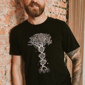 DNA Shirt, Tree of Life Shirt, Sacred Geometry Shirt, Spiritual Shirt, Spiritual Gift, Meditation Shirt, Yoga Top, Manifesting Shirt, Create