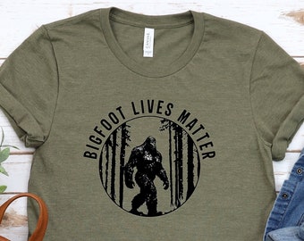 Bigfoot Shirt, Sasquatch Shirt, Yeti Shirt, Funny Bigfoot Shirt, Camping Shirt, Hiking Shirt, Squatchin' Shirt, Into the Woods, Nature Lover