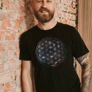 Mandala Shirt, Flower of Life Shirt, Sacred Geometry Shirt, Spiritual Shirt, Spiritual Gift, Meditation Shirt, Yoga Top, Manifesting Shirt