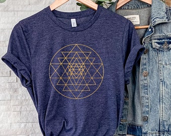Chemise Mandala, Chemise Fleur de Vie, Chemise Géométrie Sacrée, Chemise Spirituelle, Cadeau Spirituel, Chemise Méditation, Haut Yoga, Chemise Manifestante