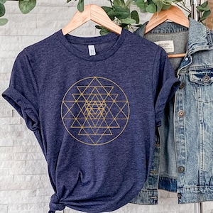 Mandala Shirt, Flower of Life Shirt, Sacred Geometry Shirt, Spiritual Shirt, Spiritual Gift, Meditation Shirt, Yoga Top, Manifesting Shirt