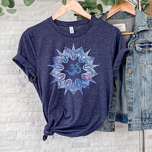 Om Shirt, Mandala Shirt, Sacred Geometry Shirt, Spiritual Shirt, Spiritual Gift, Meditation Shirt, Yoga Top, Manifesting Shirt