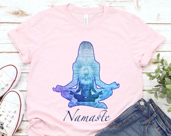 Namaste Shirt, Lotus Shirt, Yoga T Shirt, Manifesting T Shirt, Meditating Shirt, Spiritual T Shirt, Spiritual Gift, Spirit Worker Shirt