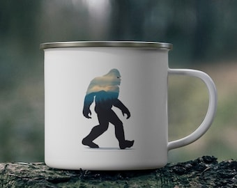 Bigfoot Mug, Sasquatch Camping Mug, Funny Bigfoot Mug, Bigfoot Gift, Bigfoot Lover, Gift for Him, Coffee Mug, Yeti Mug, Personalized Mug
